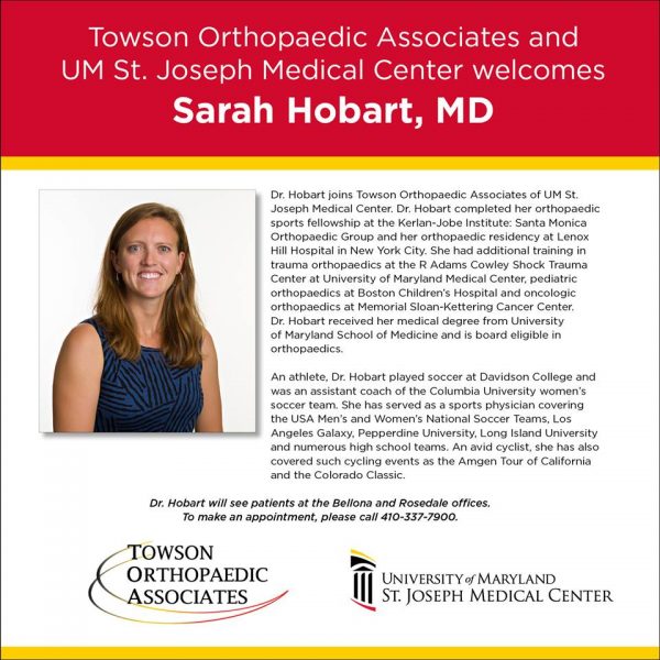Dr. Hobart Towson Sports Medicine